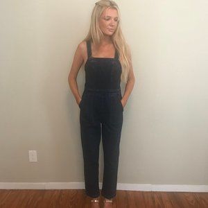 j.crew/jeans dark denim overalls size 0